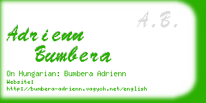 adrienn bumbera business card